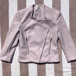 Women’s BCBGeneration blush color pleather jacket